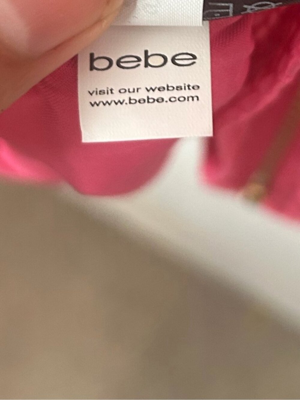 Bebe Vintage Y2K Pink Textured Peplum Tank Top Sleeveless Women’s Size XS club - Picture 8 of 9